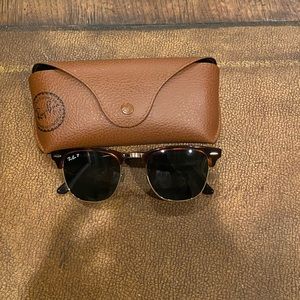 Polarized Rayban Clubmaster Classic Sunglasses